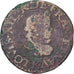 Monnaie, France, Louis XIII, Double Tournois, 1611, Bordeaux, TB, Cuivre