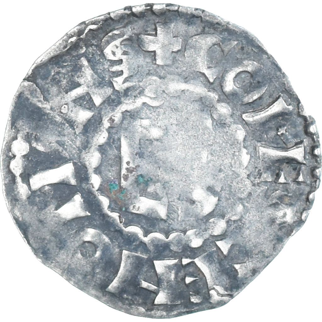 Moeda, França, Maine, Herbert I, Denier, ND (1015-1246), Le Mans, VF(30-35)