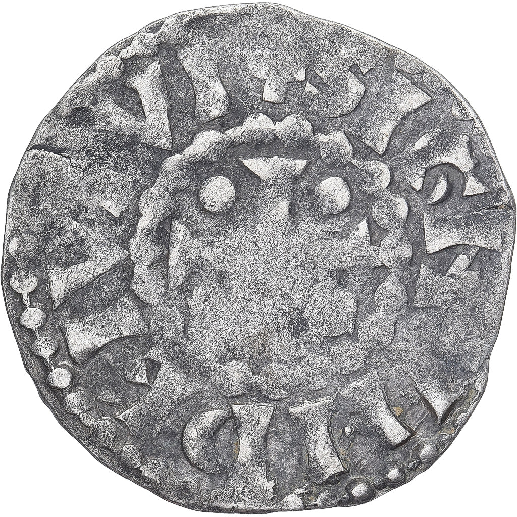 Moneda, Francia, Maine, Herbert I, Denier, ND (1015-1246), Le Mans, BC+, Plata