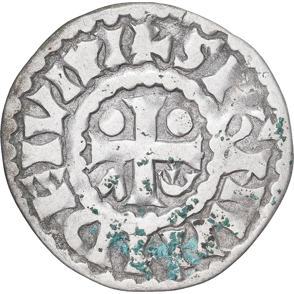 Moneda, Francia, Maine, Herbert I, Denier, ND (1015-1246), Le Mans, BC+, Plata