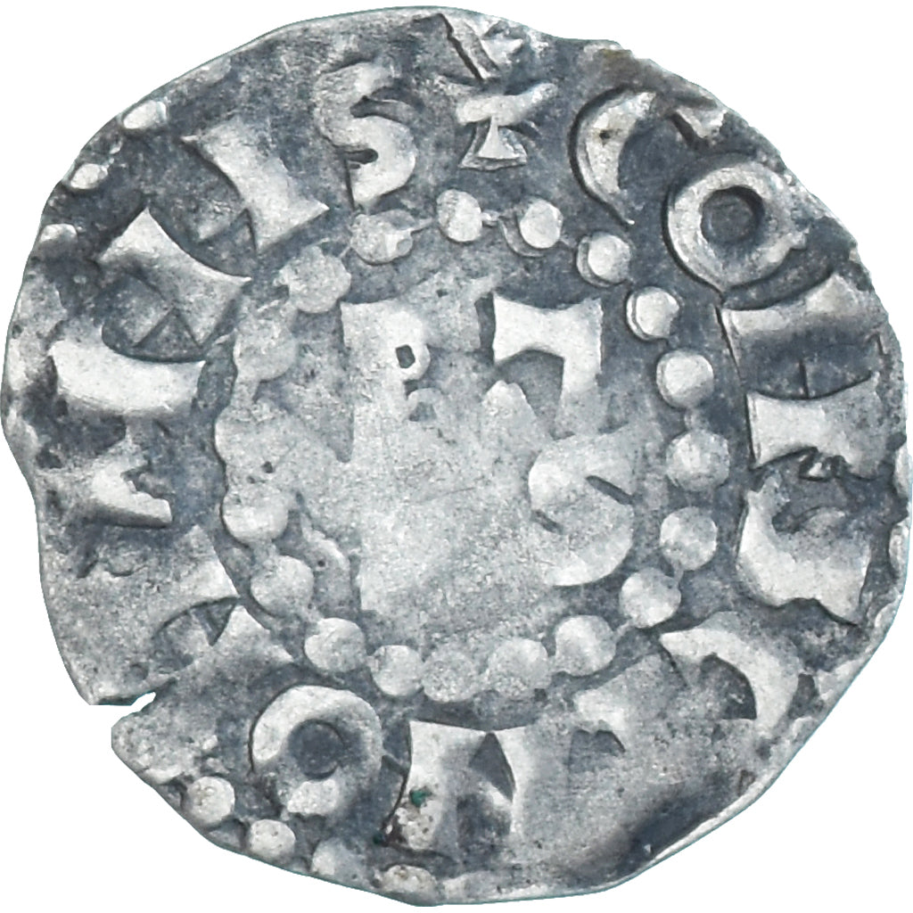 Moeda, França, Maine, Herbert I, Denier, ND (1015-1246), Le Mans, VF(30-35)