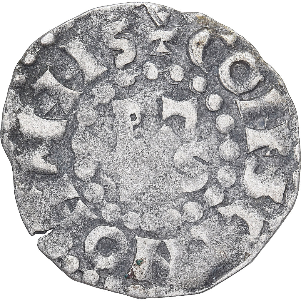 Moneda, Francia, Maine, Herbert I, Denier, ND (1015-1246), Le Mans, BC+, Plata
