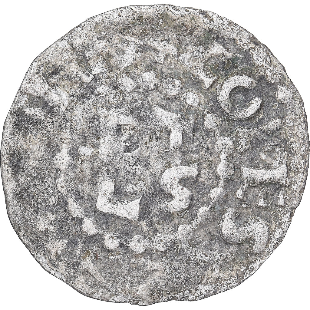 Moneda, Francia, Maine, Herbert I, Denier, ND (1015-1246), Le Mans, BC+, Plata