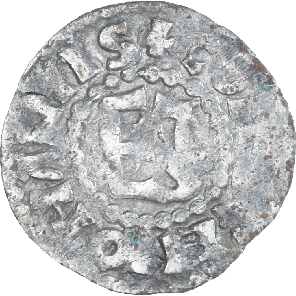 Moneta, Francja, Maine, Herbert I, Denier, ND (1015-1246), Le Mans, VF(30-35)