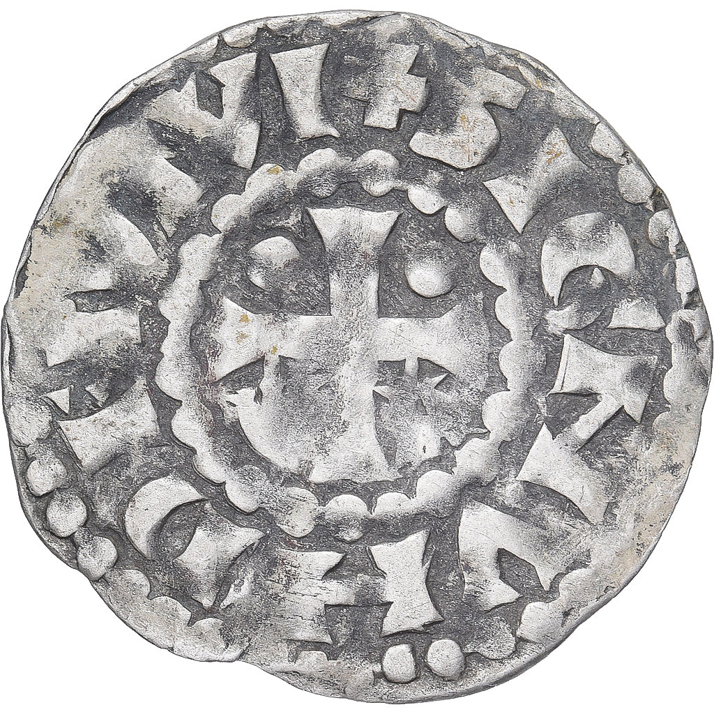 Moneda, Francia, Maine, Herbert I, Denier, ND (1015-1246), Le Mans, BC+, Plata
