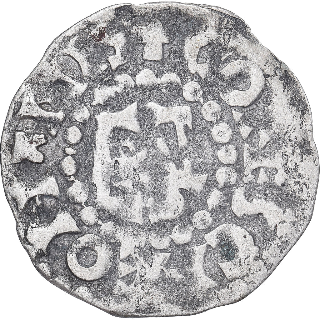 Moneda, Francia, Maine, Herbert I, Denier, ND (1015-1246), Le Mans, BC+, Plata
