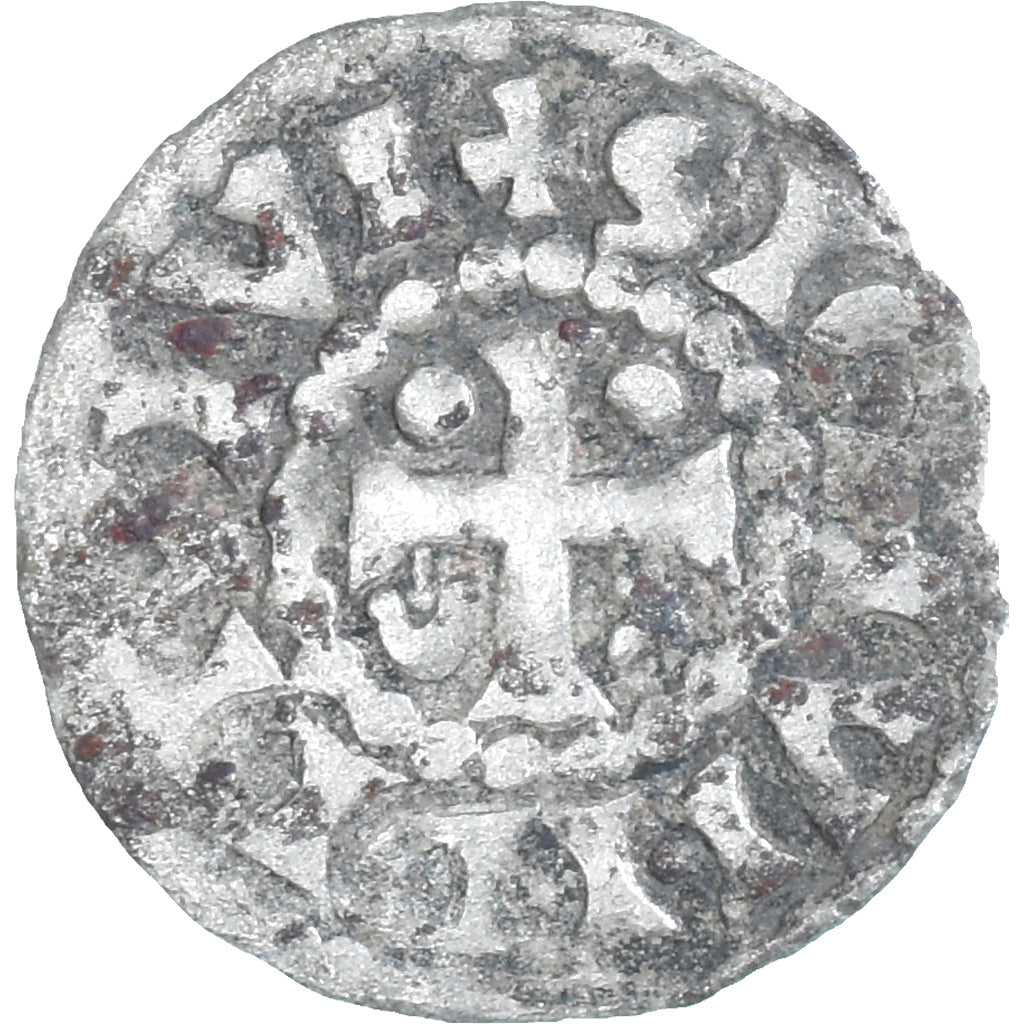Munten, Frankrijk, Maine, Herbert I, Denier, ND (1015-1246), Le Mans, FR+