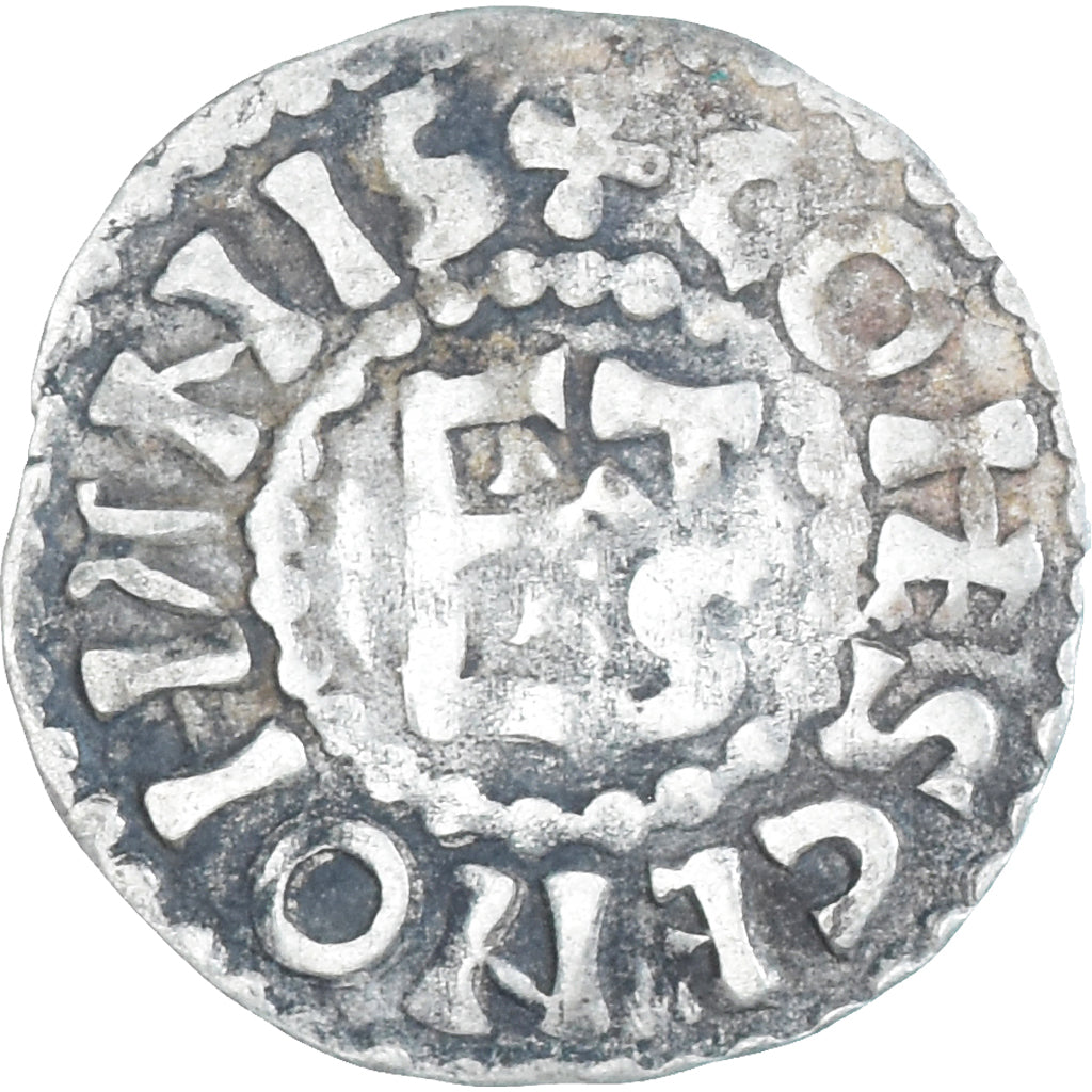Moneda, Francia, Maine, Herbert I, Denier, ND (1015-1246), Le Mans, MBC, Plata