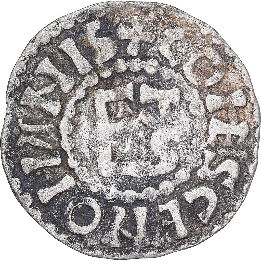 Moneda, Francia, Maine, Herbert I, Denier, ND (1015-1246), Le Mans, MBC, Plata