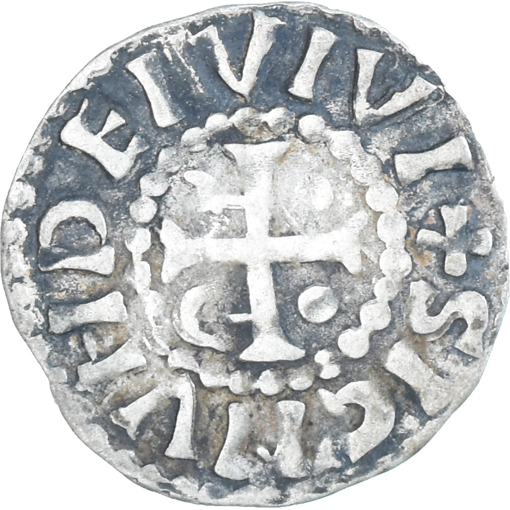 Moneda, Francia, Maine, Herbert I, Denier, ND (1015-1246), Le Mans, MBC, Plata