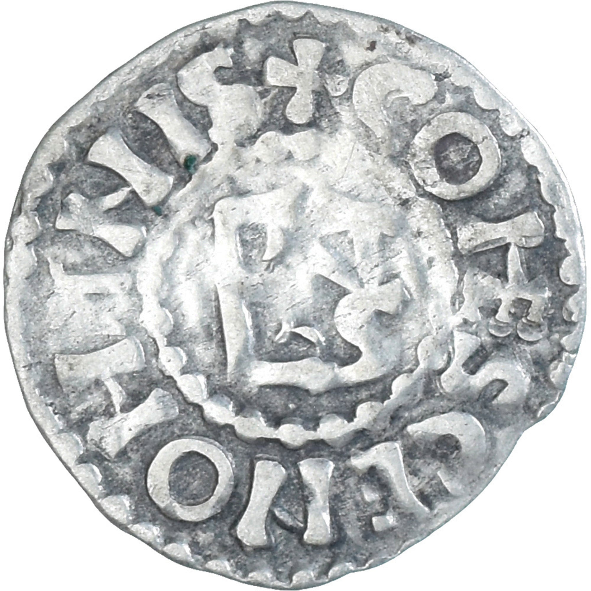 Munten, Frankrijk, Maine, Herbert I, Denier, ND (1015-1246), Le Mans, ZF