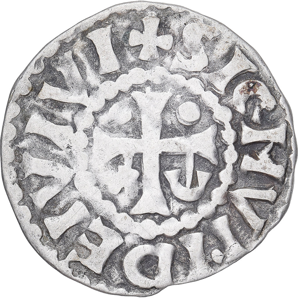 Moneda, Francia, Maine, Herbert I, Denier, ND (1015-1246), Le Mans, MBC, Plata