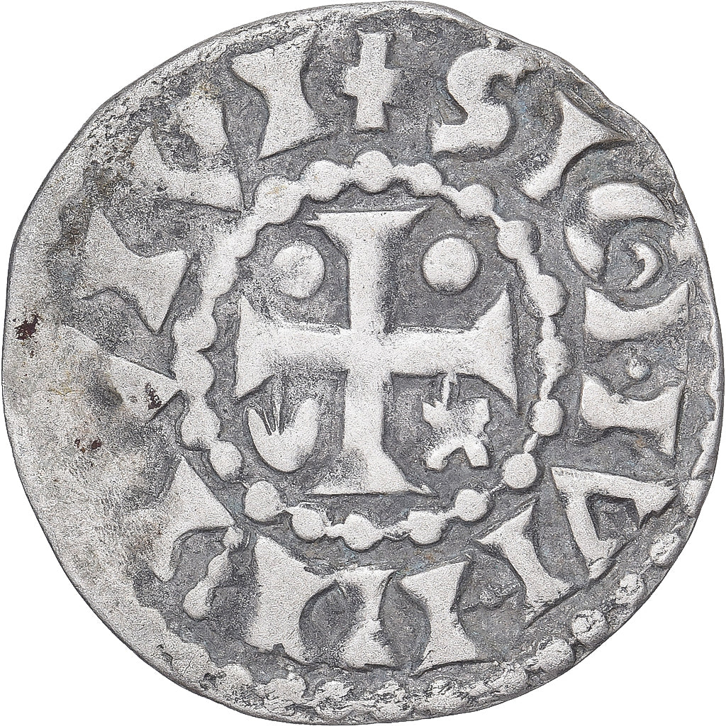 Moneda, Francia, Maine, Herbert I, Denier, ND (1015-1246), Le Mans, MBC, Plata