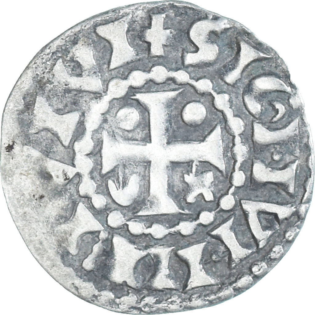 Moneda, Francia, Maine, Herbert I, Denier, ND (1015-1246), Le Mans, MBC, Plata