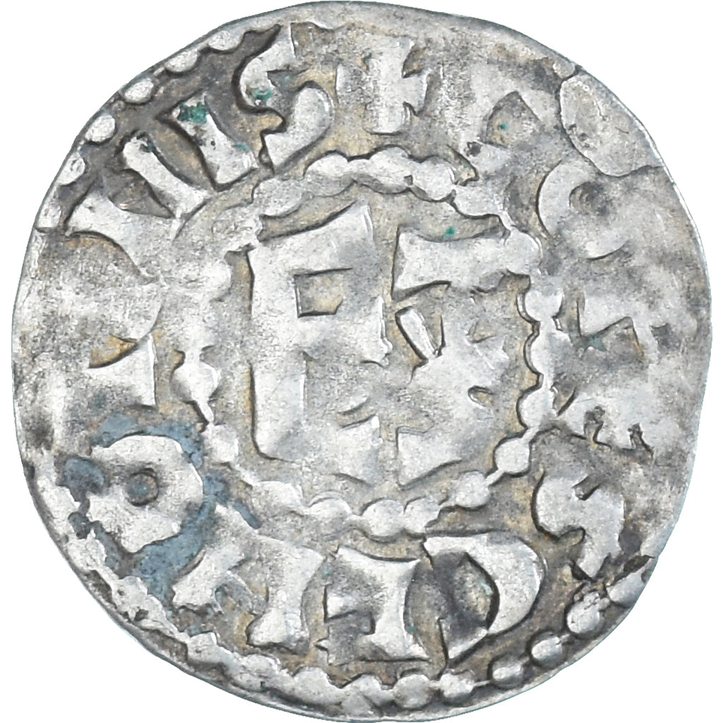 Moneda, Francia, Maine, Herbert I, Denier, ND (1015-1246), Le Mans, MBC, Plata