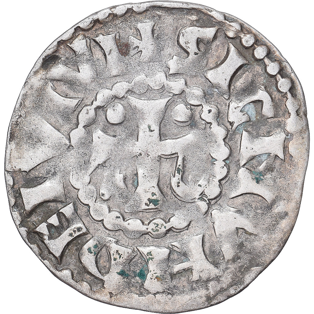Moneda, Francia, Maine, Herbert I, Denier, ND (1015-1246), Le Mans, MBC, Plata