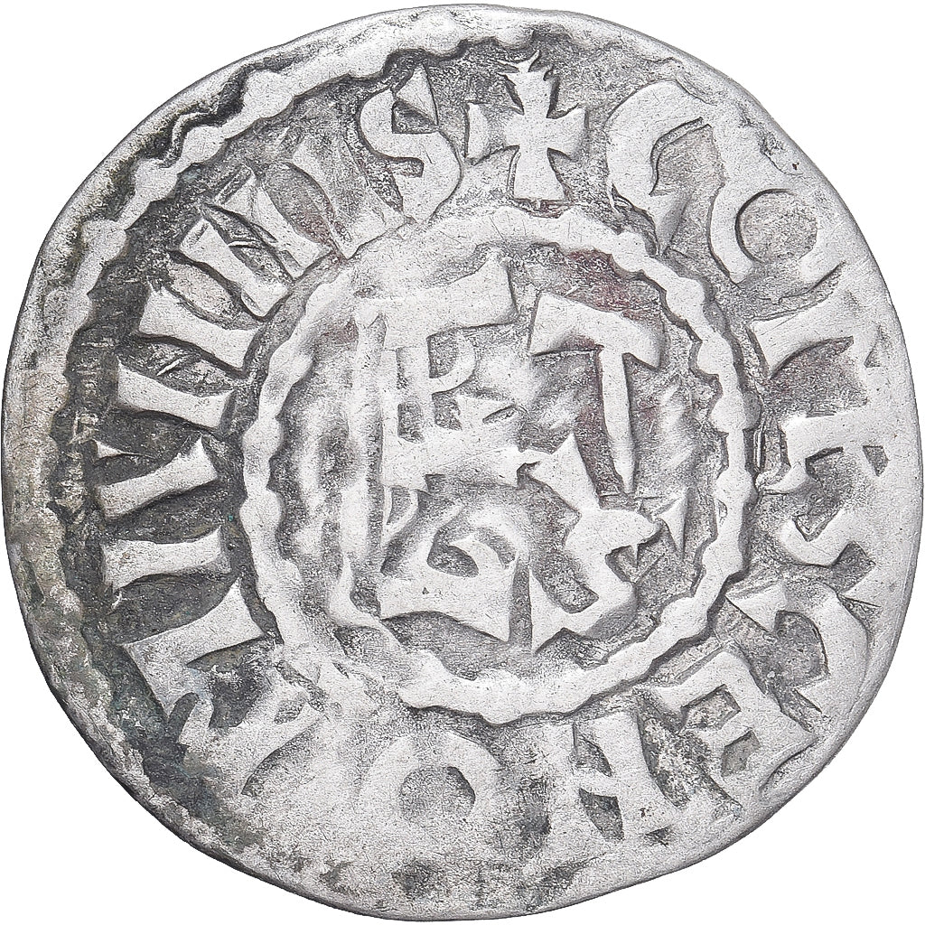 Moneda, Francia, Maine, Herbert I, Denier, ND (1015-1246), Le Mans, MBC, Plata