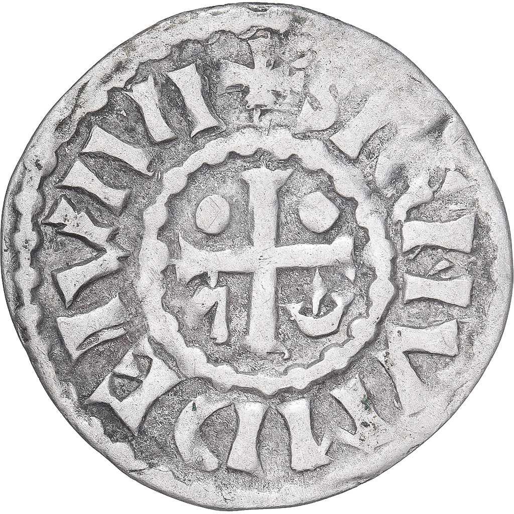 Moneda, Francia, Maine, Herbert I, Denier, ND (1015-1246), Le Mans, MBC, Plata