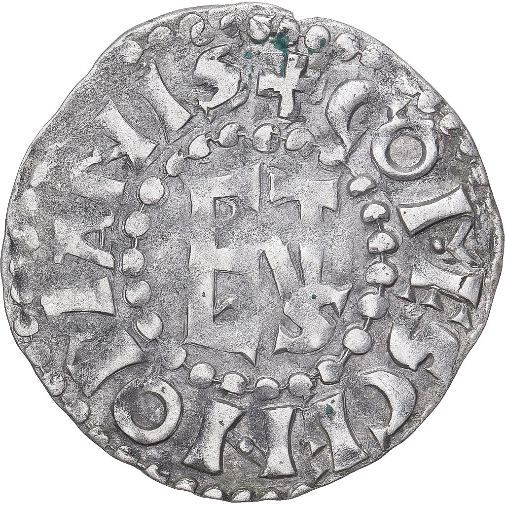 Moneda, Francia, Maine, Herbert I, Denier, ND (1015-1246), Le Mans, MBC, Plata
