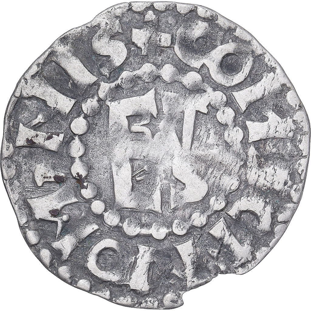 Moneda, Francia, Maine, Herbert I, Denier, ND (1015-1246), Le Mans, MBC, Plata