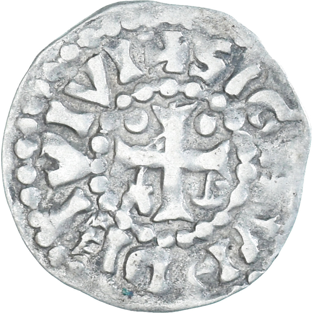 Moneta, Francja, Maine, Herbert I, Denier, ND (1015-1246), Le Mans, EF(40-45)