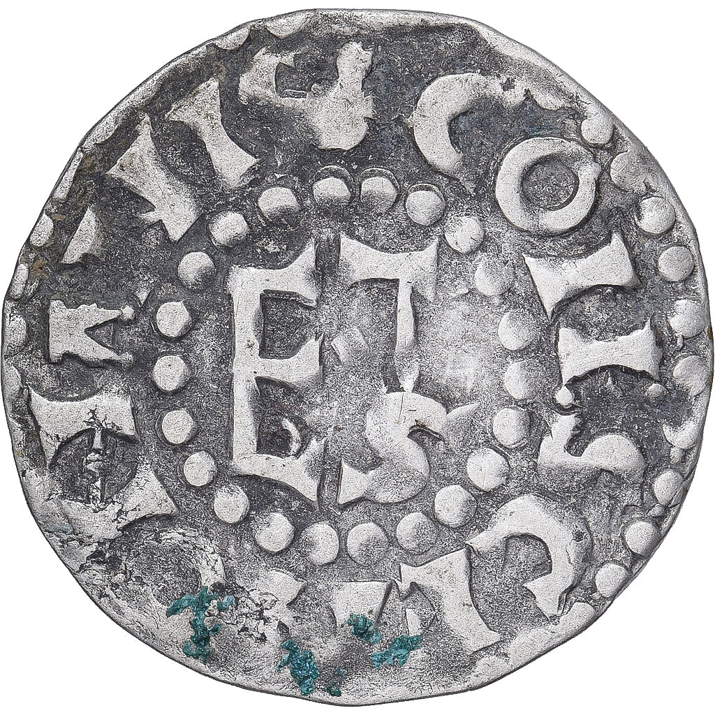 Moneda, Francia, Maine, Herbert I, Denier, ND (1015-1246), Le Mans, MBC+, Plata
