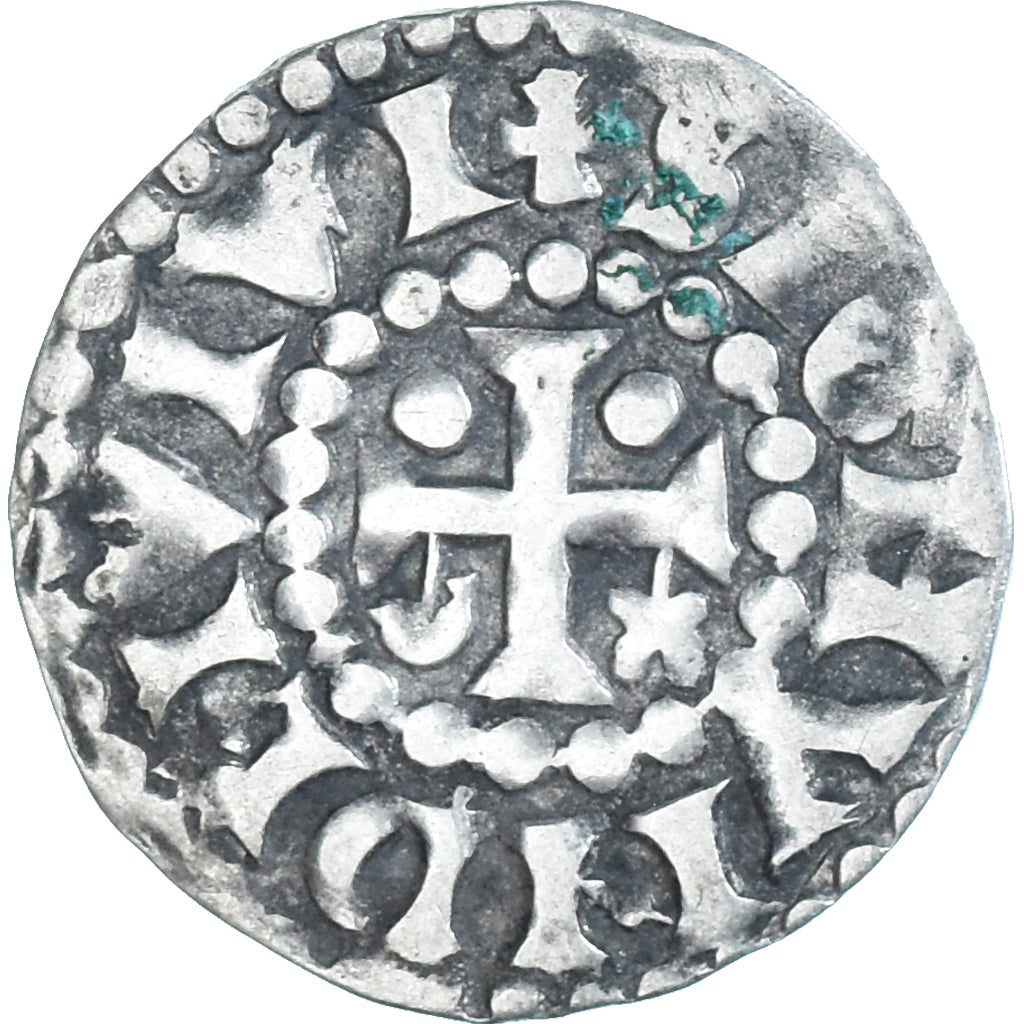 Moneda, Francia, Maine, Herbert I, Denier, ND (1015-1246), Le Mans, MBC+, Plata