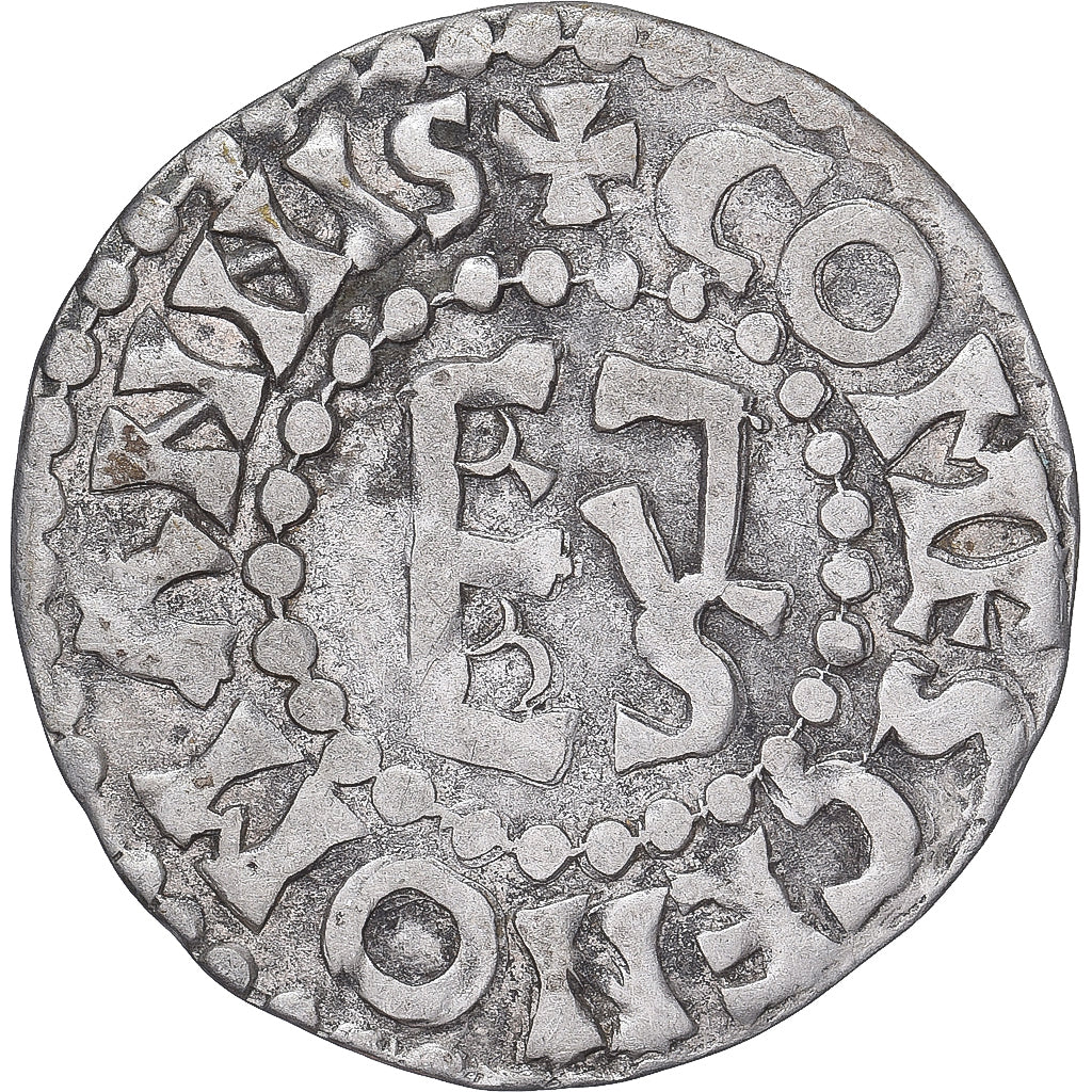 Moneda, Francia, Maine, Herbert I, Denier, ND (1015-1246), Le Mans, MBC+, Plata