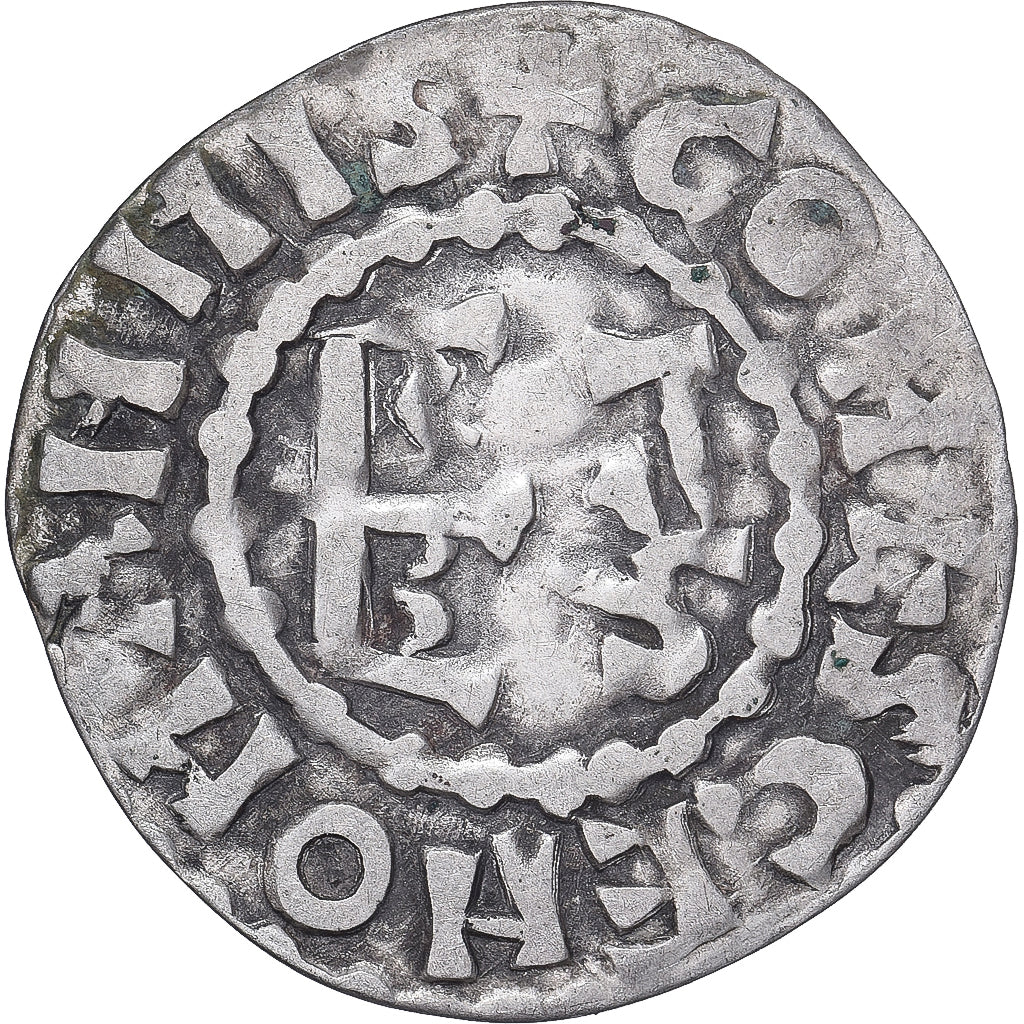 Moneda, Francia, Maine, Herbert I, Denier, ND (1015-1246), Le Mans, MBC+, Plata