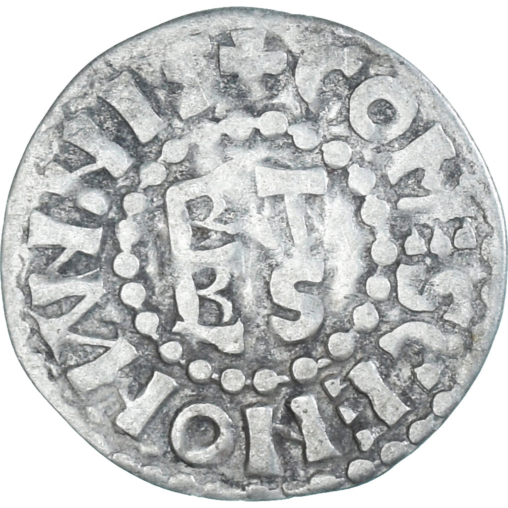 Moneda, Francia, Maine, Herbert I, Denier, ND (1015-1246), Le Mans, MBC+, Plata