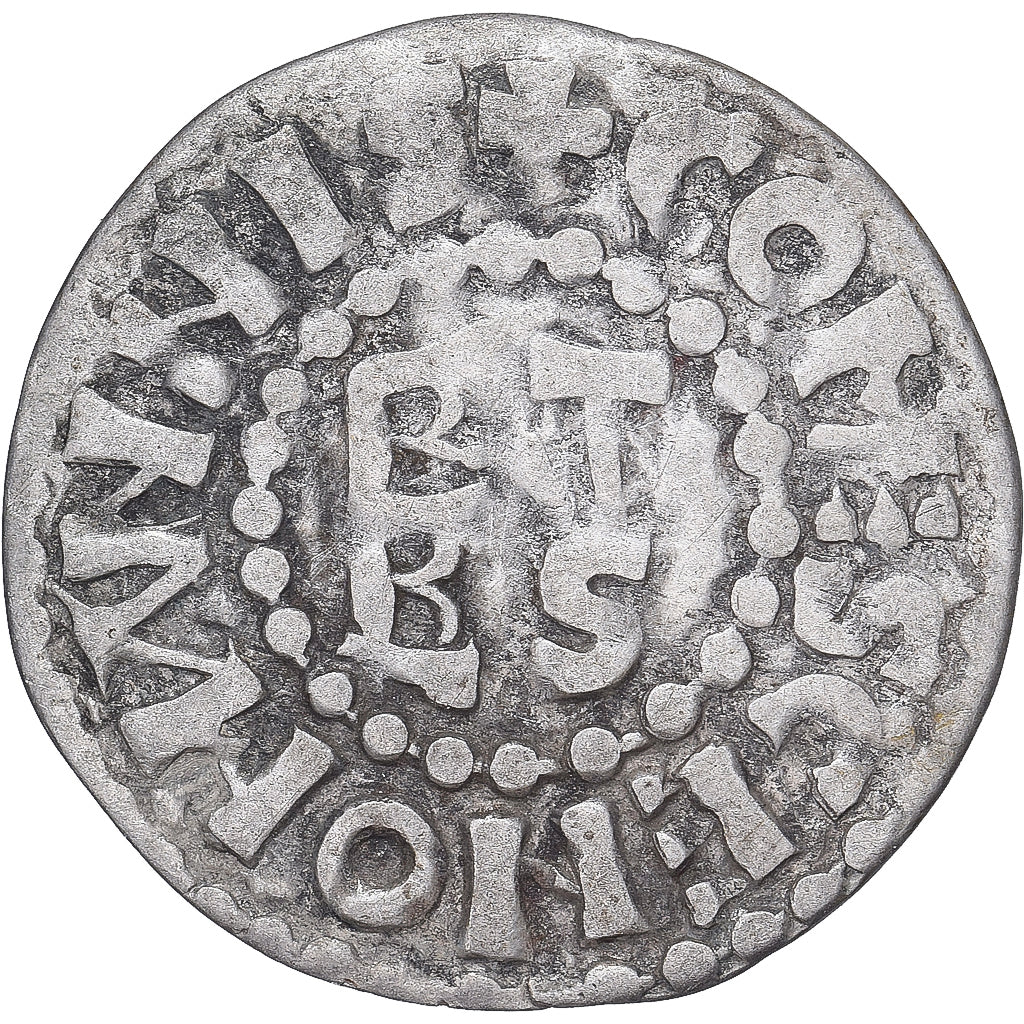 Moneda, Francia, Maine, Herbert I, Denier, ND (1015-1246), Le Mans, MBC+, Plata