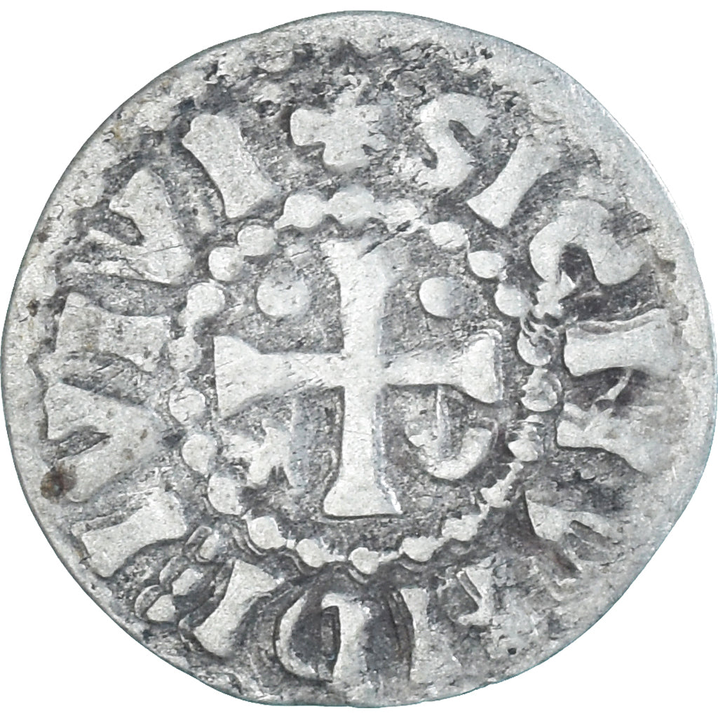 Moneda, Francia, Maine, Herbert I, Denier, ND (1015-1246), Le Mans, MBC+, Plata