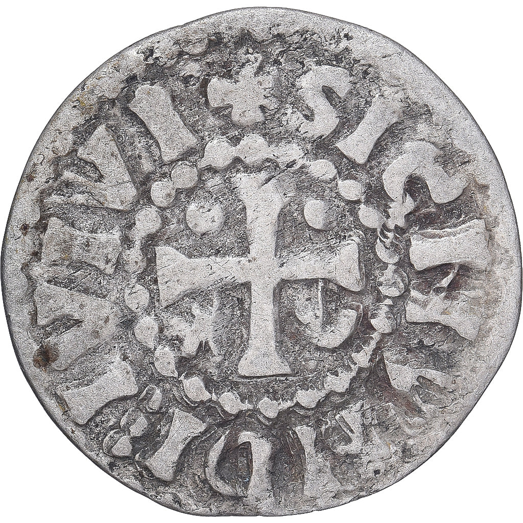 Moneda, Francia, Maine, Herbert I, Denier, ND (1015-1246), Le Mans, MBC+, Plata