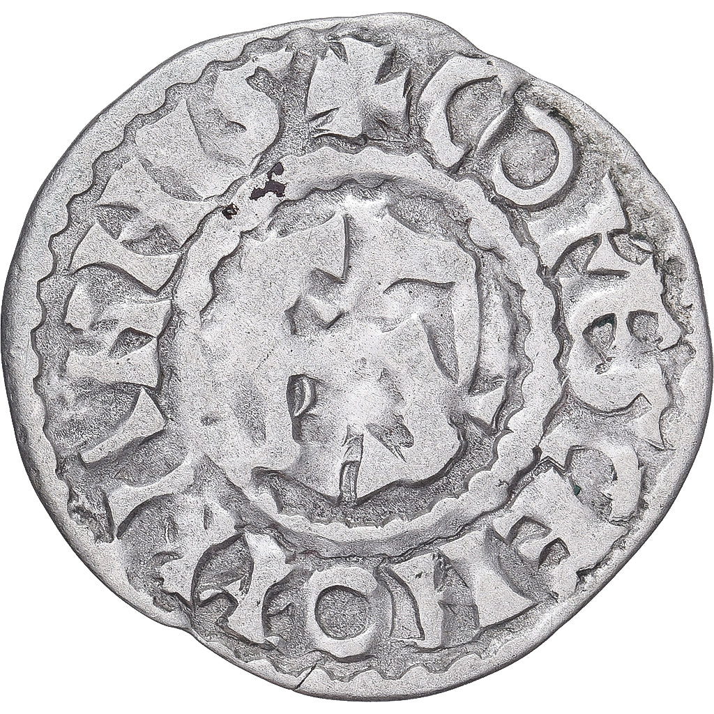 Moneda, Francia, Maine, Herbert I, Denier, ND (1015-1246), Le Mans, MBC+, Plata
