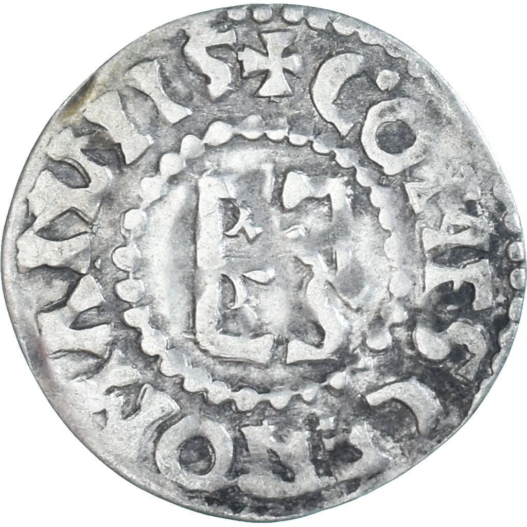 Moneda, Francia, Maine, Herbert I, Denier, ND (1015-1246), Le Mans, MBC+, Plata