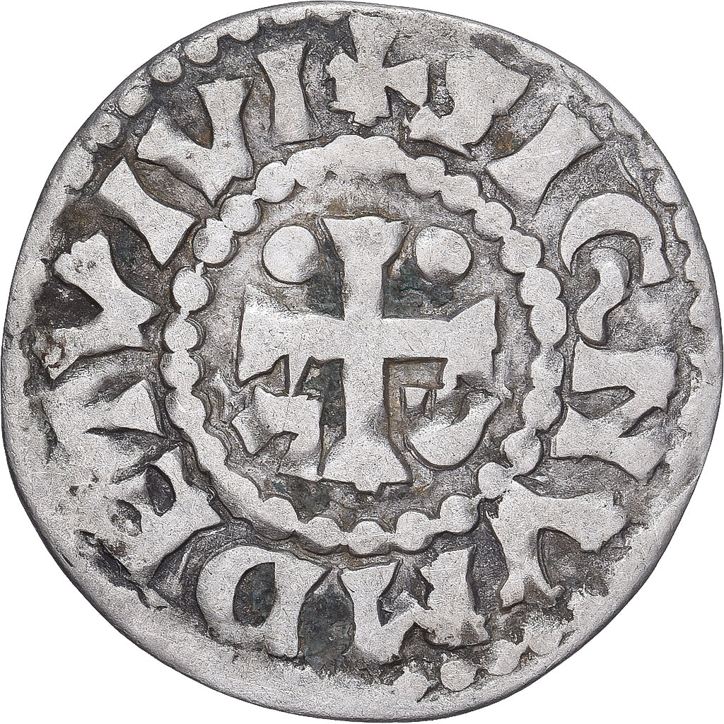 Moneda, Francia, Maine, Herbert I, Denier, ND (1015-1246), Le Mans, MBC+, Plata