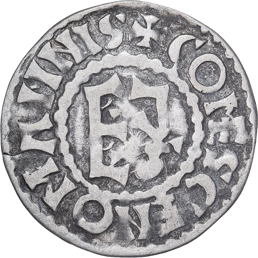 Moneda, Francia, Maine, Herbert I, Denier, ND (1015-1246), Le Mans, MBC+, Plata