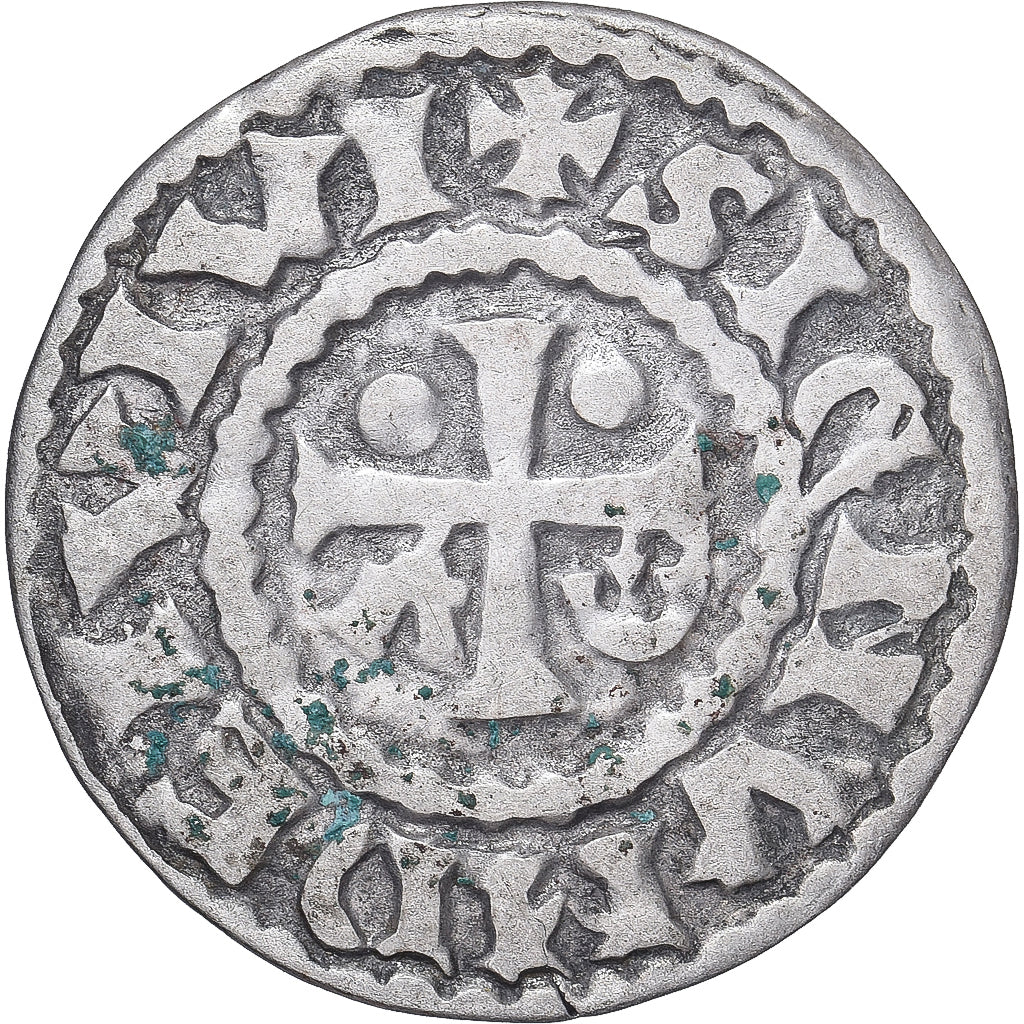 Moneda, Francia, Maine, Herbert I, Denier, ND (1015-1246), Le Mans, MBC+, Plata