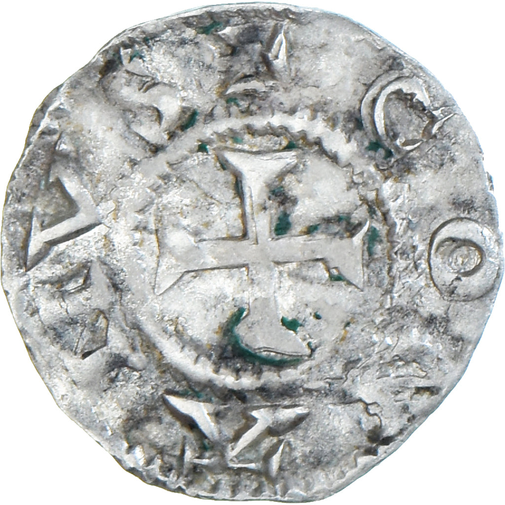 Moneda, Francia, Bretagne, Conan IV, Denier, XIIth century, Rennes, Rare, MBC+