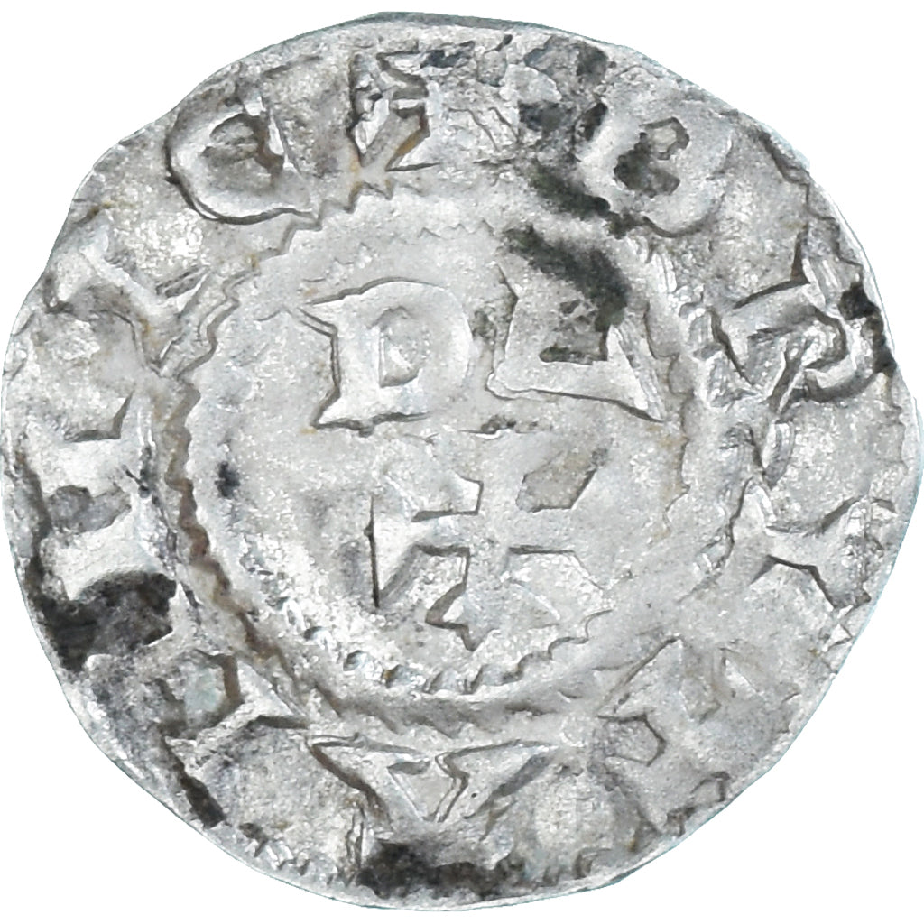 Moneda, Francia, Bretagne, Conan IV, Denier, XIIth century, Rennes, Rare, MBC+