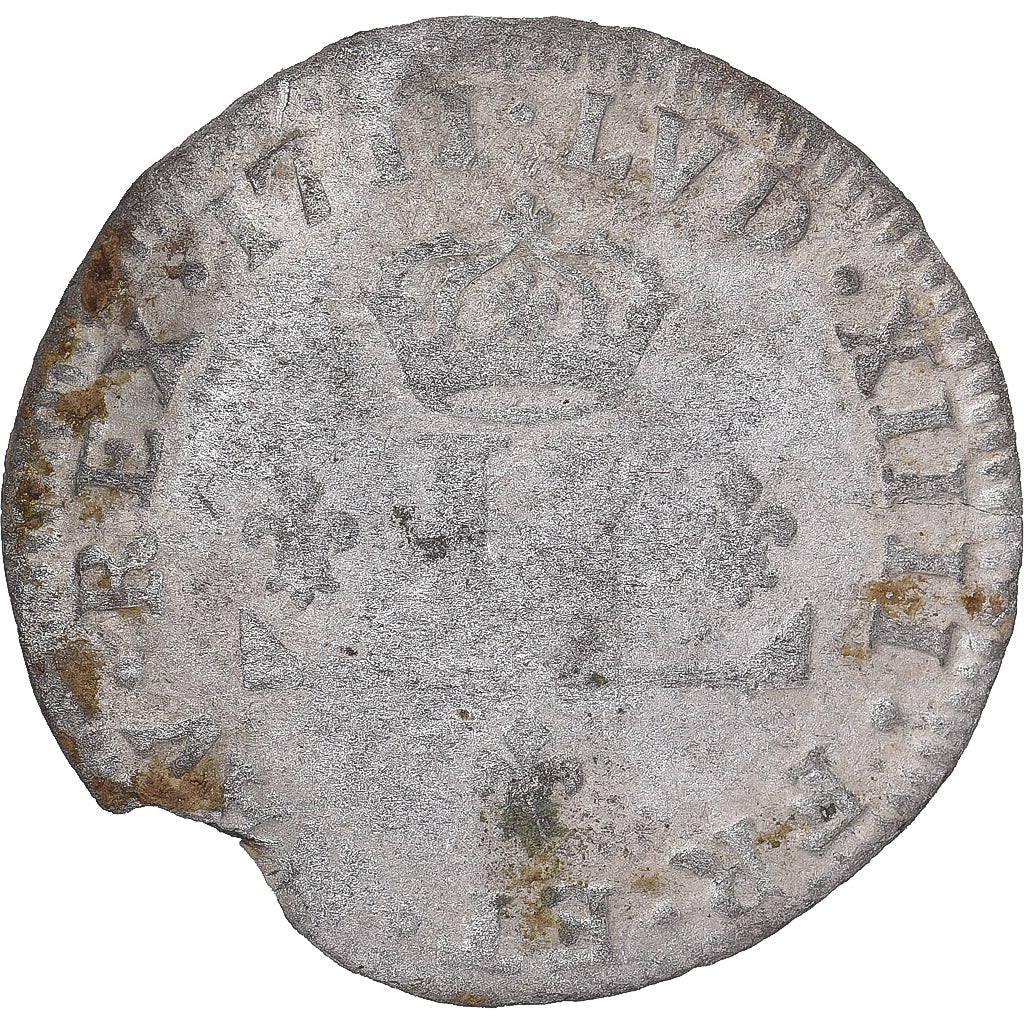 Monnaie, France, Louis XIV, XXX Deniers aux 2 L couronnés, 1711, Lyon, B+