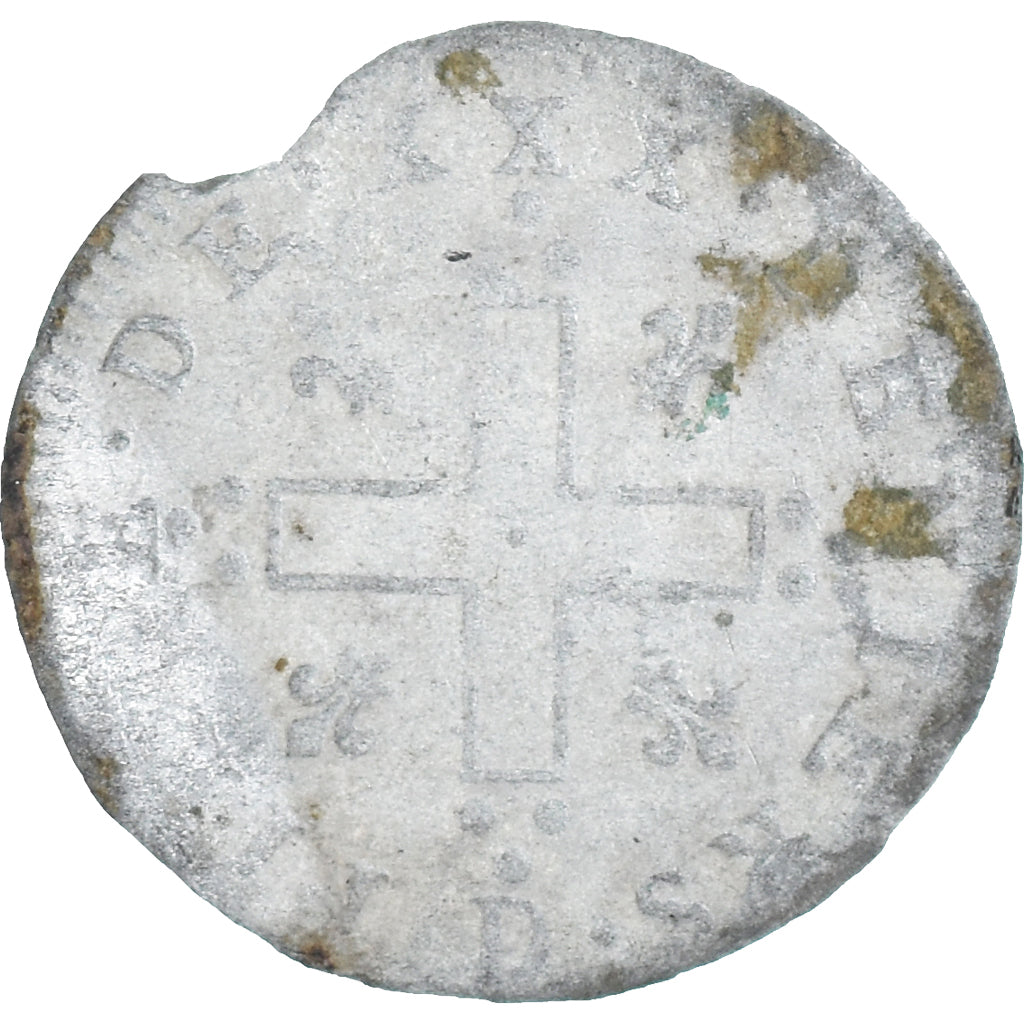 Coin, France, Louis XIV, XXX Deniers aux 2 L couronnés, 1711, Lyon, F(12-15)