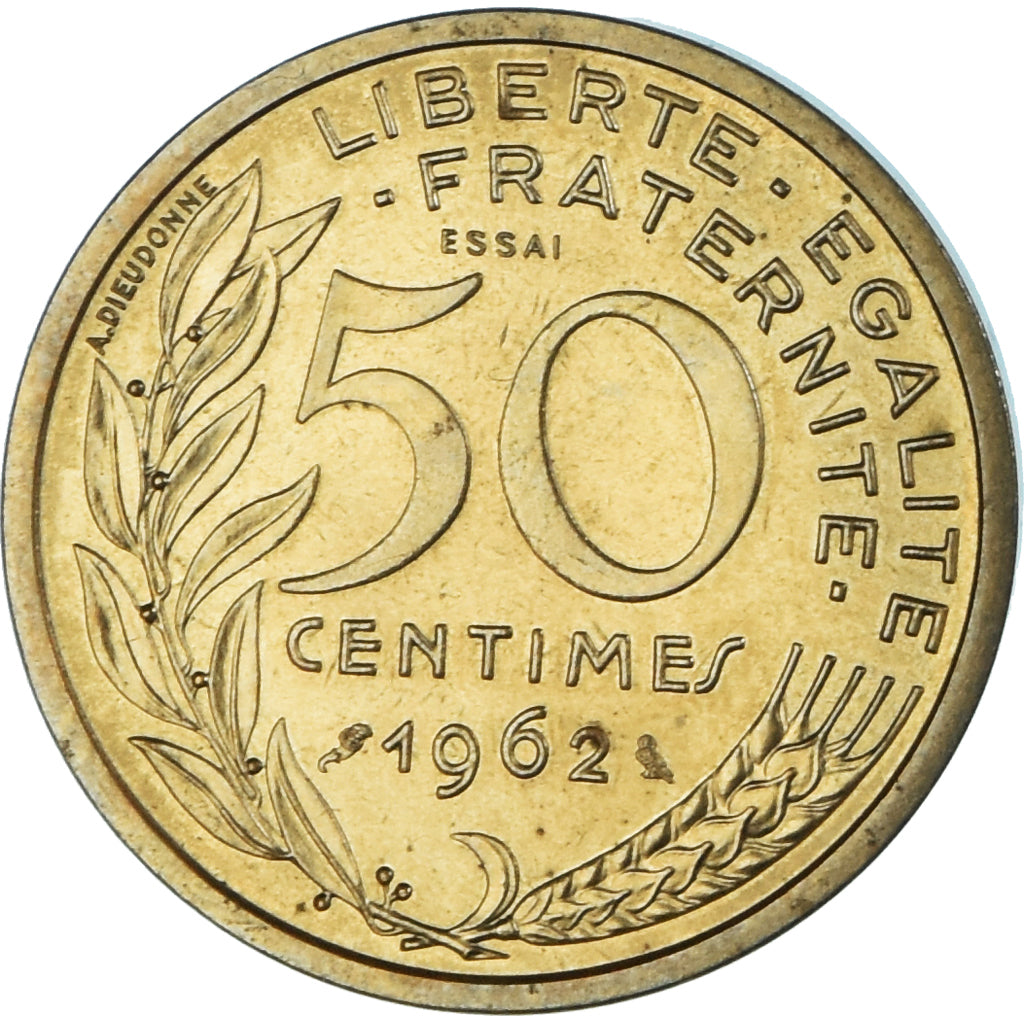 Münze, Frankreich, Marianne, 50 Centimes, 1962, Paris, ESSAI, UNZ