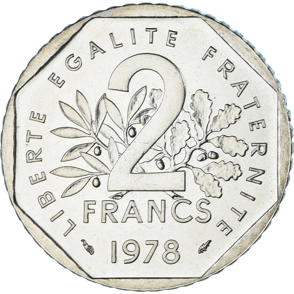 Munten, Frankrijk, Semeuse, 2 Francs, 1978, Monnaie de Paris, ESSAI, FDC