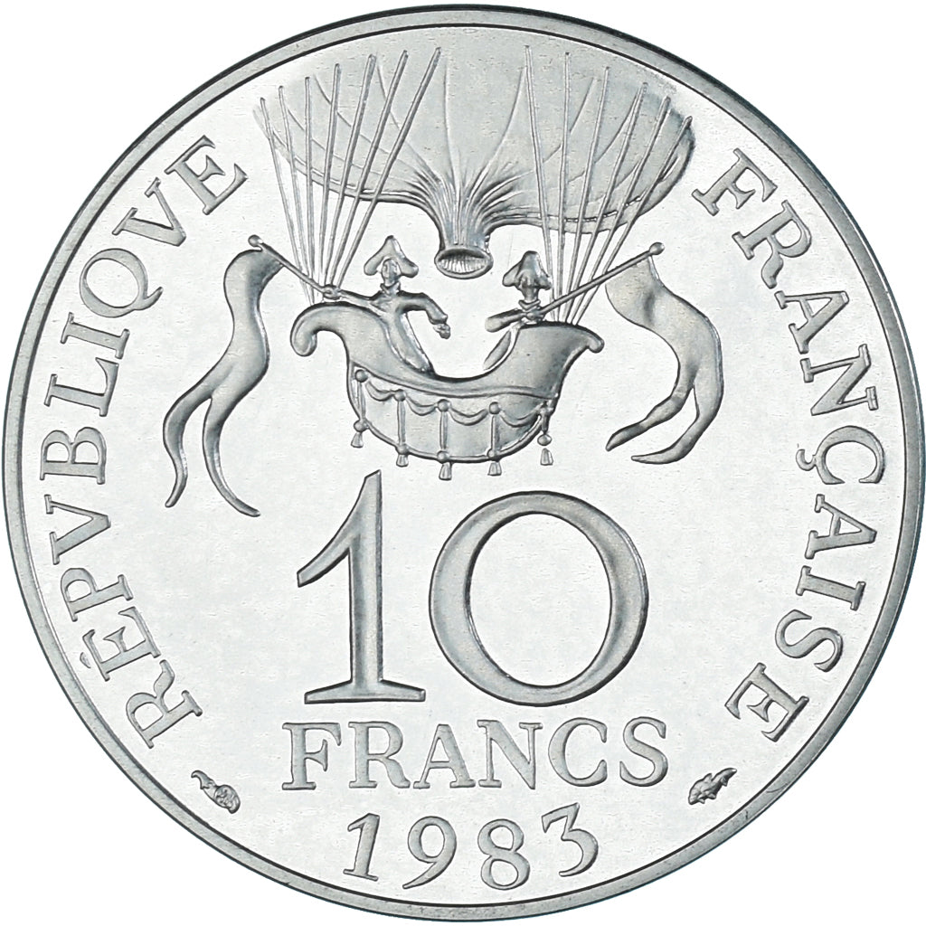 Monnaie, France, Conquête de l'espace, 10 Francs, 1983, MDP, Piéfort