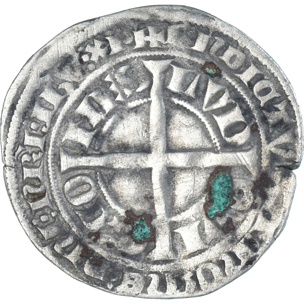 Monnaie, France, Flandre, Louis II de Mâle, Gros, 1346-1384, TB+, Argent
