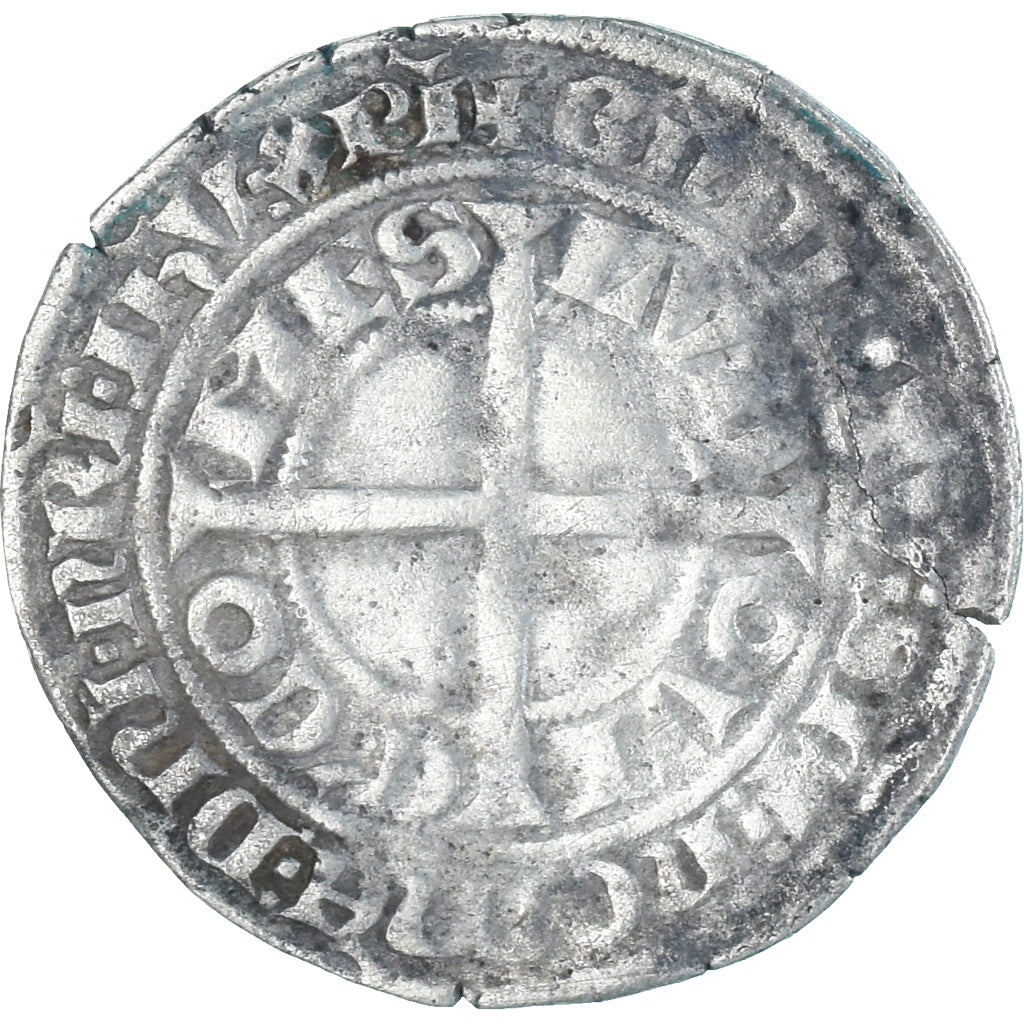 Monnaie, France, Flandre, Louis II de Mâle, Gros, 1346-1384, TB+, Argent