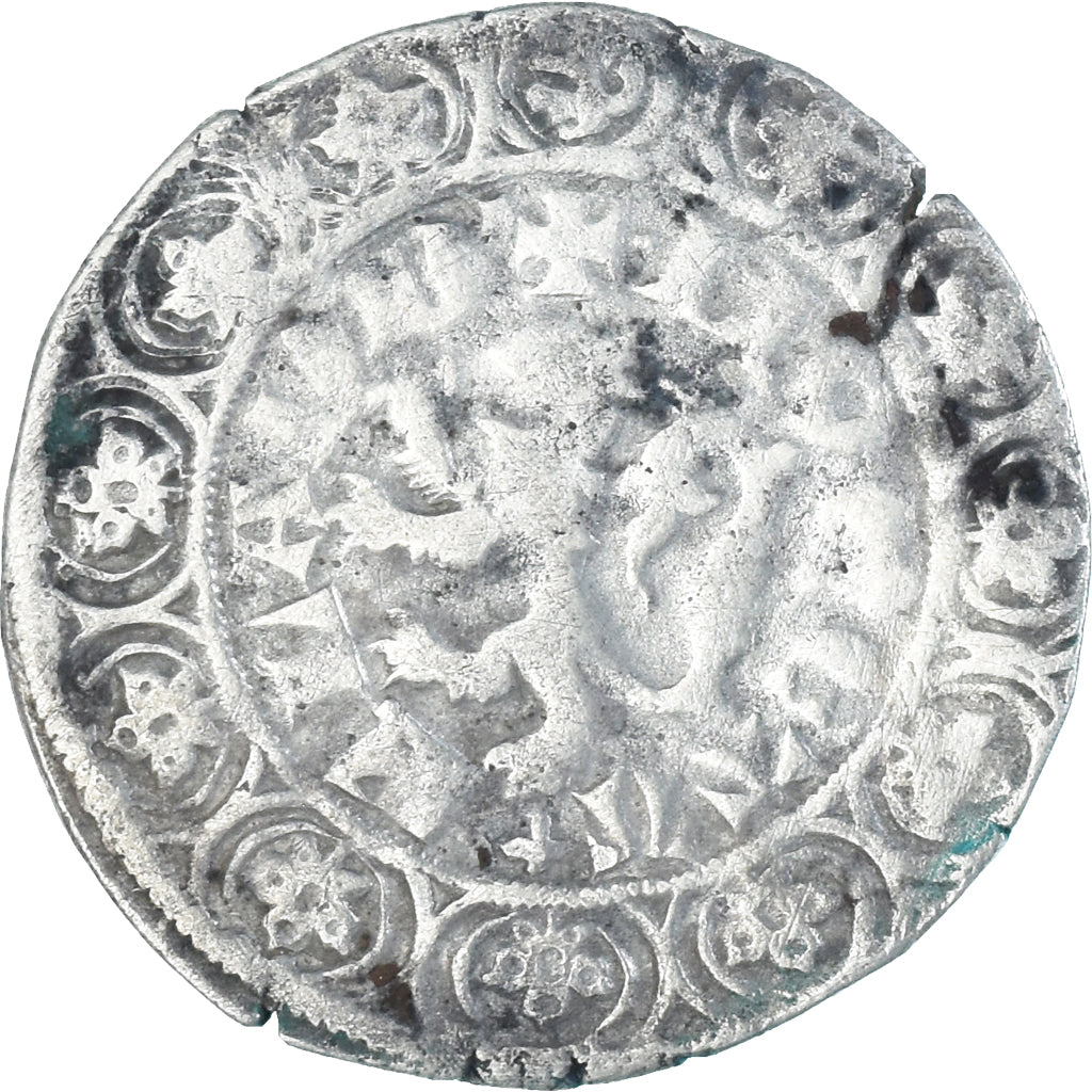 Monnaie, France, Flandre, Louis II de Mâle, Gros, 1346-1384, TB+, Argent