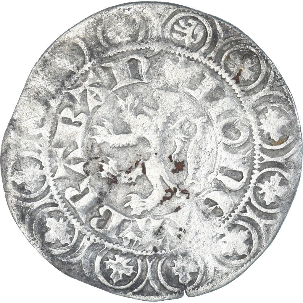 Monnaie, France, BRABANT, Jean III, Gros, 1312-1355, Bruxelles, TB+, Argent