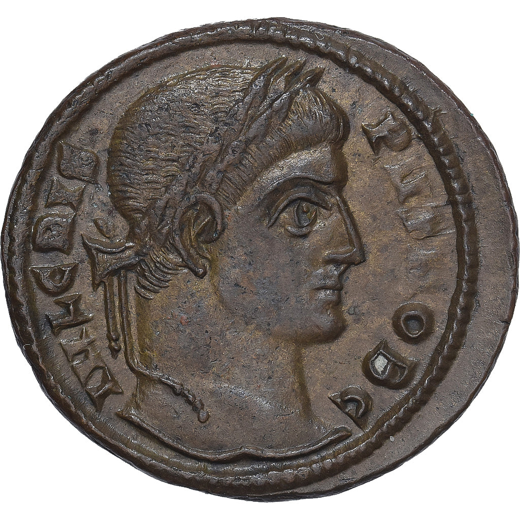 Moneda, Crispus, Follis, 317-326, Siscia, MBC+, Bronce, RIC:153